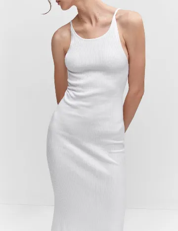 Rochie lunga Mango, alb