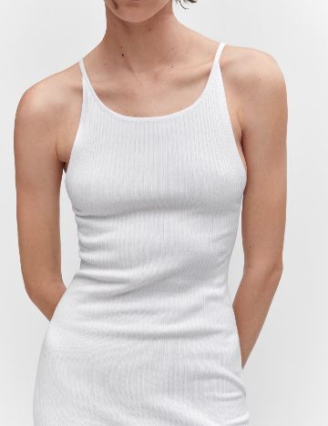 Rochie lunga Mango, alb