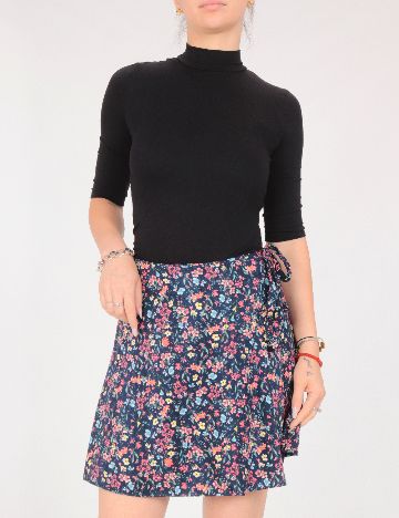 Fusta Bershka, floral print