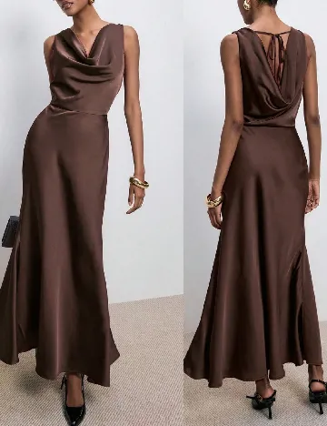 Rochie lunga SHEIN, maro