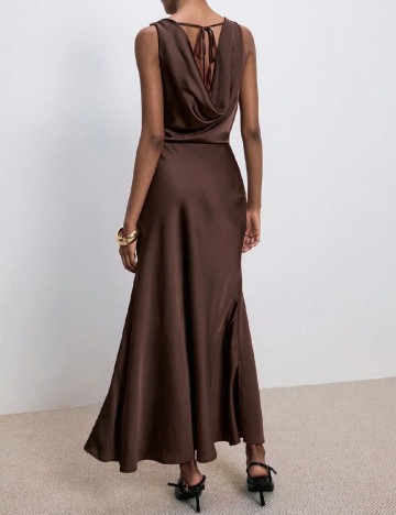 Rochie lunga SHEIN, maro