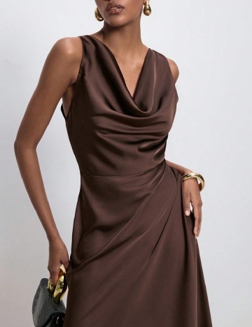 Rochie lunga SHEIN, maro