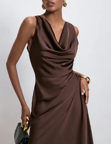 Rochie lunga SHEIN, maro