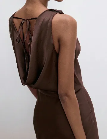 Rochie lunga SHEIN, maro