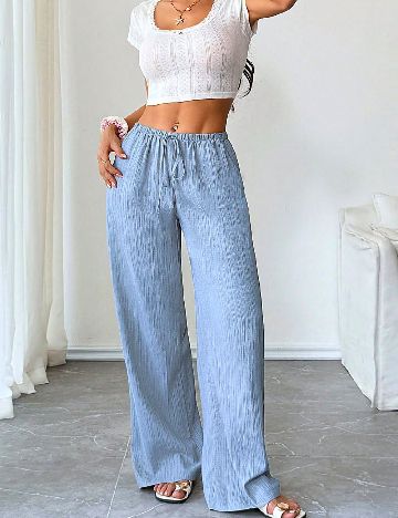 Pantaloni SHEIN, albastru