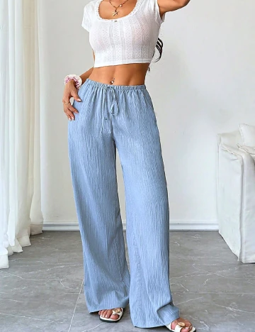 Pantaloni SHEIN, albastru