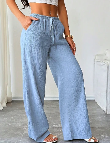Pantaloni SHEIN, albastru
