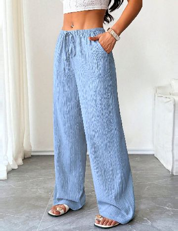 Pantaloni SHEIN, albastru