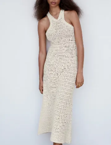 Rochie de plaja Mango, alb