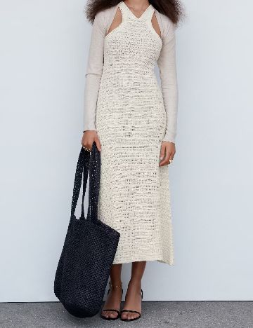 Rochie de plaja Mango, alb