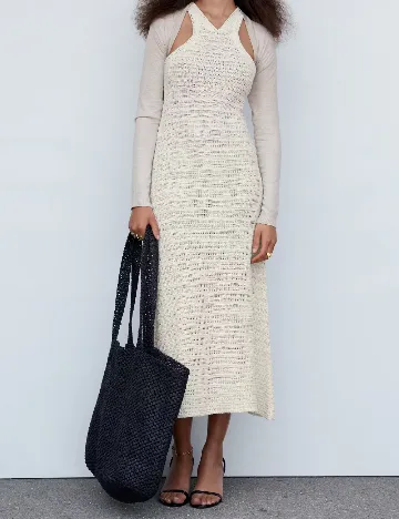 Rochie de plaja Mango, alb