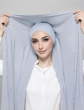 Hijab SHEIN, albastru