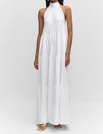 Rochie lunga Mango, alb