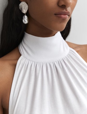 Rochie lunga Mango, alb