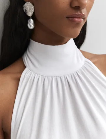 Rochie lunga Mango, alb