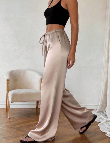 Pantaloni SHEIN, maro