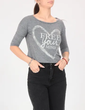 Top Bershka, gri
