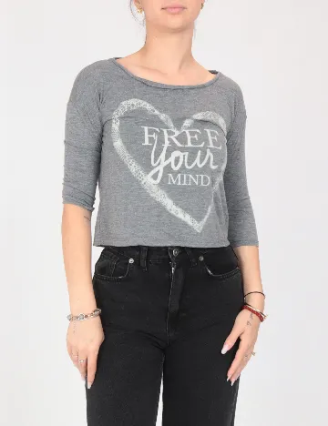 Top Bershka, gri