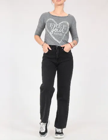 Top Bershka, gri