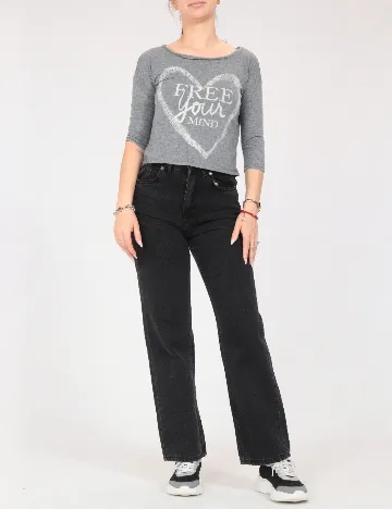 Top Bershka, gri