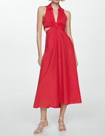 Rochie medie Mango, rosu
