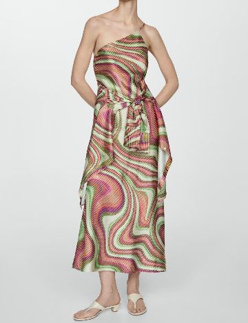 Rochie lunga Mango, mix culori