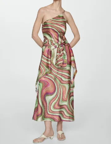 Rochie lunga Mango, mix culori
