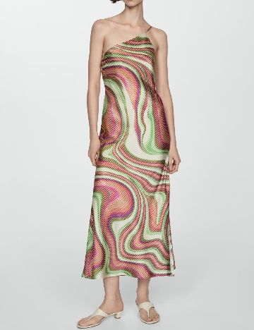 Rochie lunga Mango, mix culori