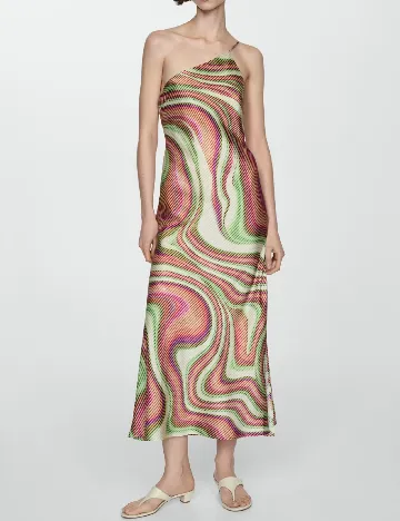 Rochie lunga Mango, mix culori