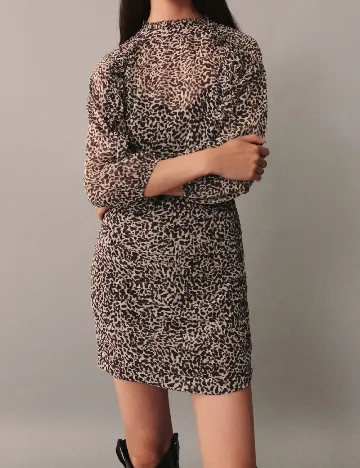 Rochie scurta Mango, animal print