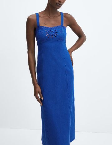 Rochie medie Mango, albastru