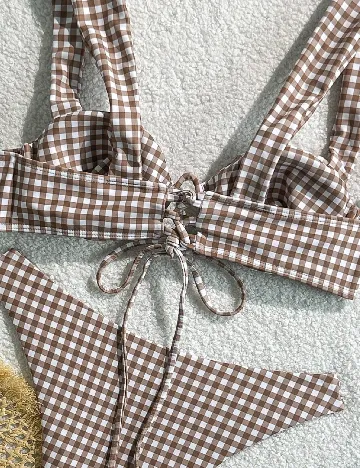Costum de baie SHEIN, maro