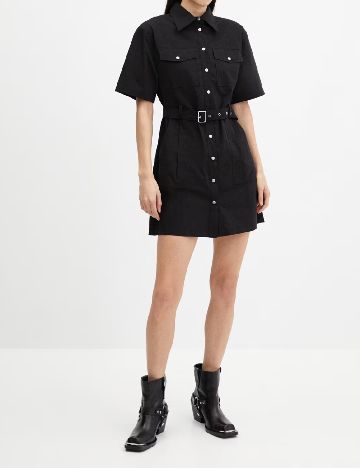 Rochie scurta Mango, negru