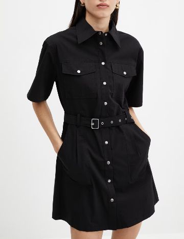 Rochie scurta Mango, negru