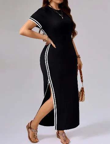 Rochie lunga SHEIN CURVE, negru