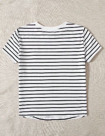 Tricou SHEIN, alb/negru