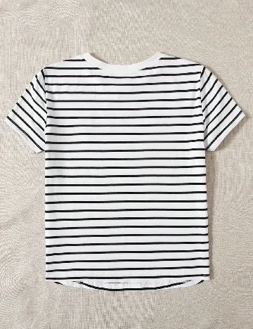 Tricou SHEIN, alb/negru