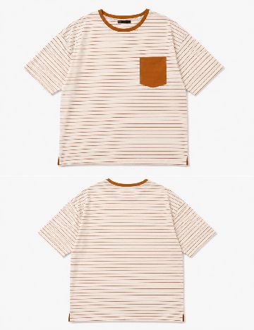 Tricou Bershka, alb/portocaliu
