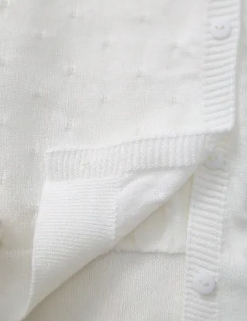 Cardigan Shein Kids, alb