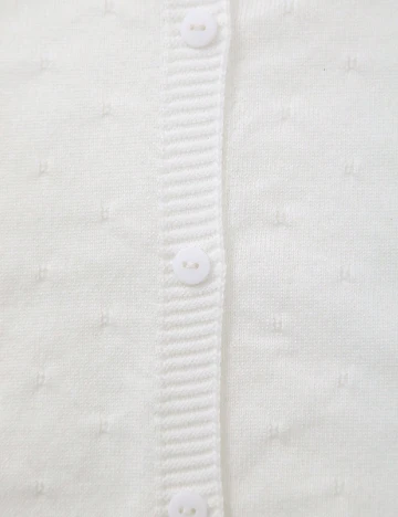 Cardigan Shein Kids, alb