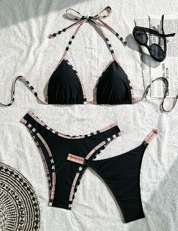 Costum de baie SHEIN, negru