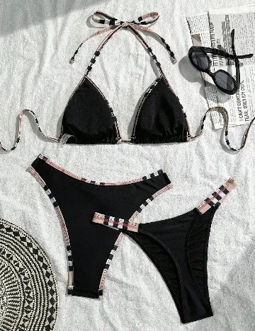 Costum de baie SHEIN, negru