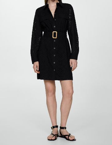 Rochie scurta Mango, negru