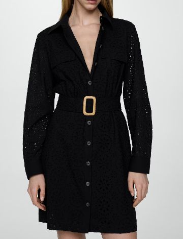 Rochie scurta Mango, negru