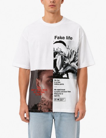 Tricou Bershka, alb