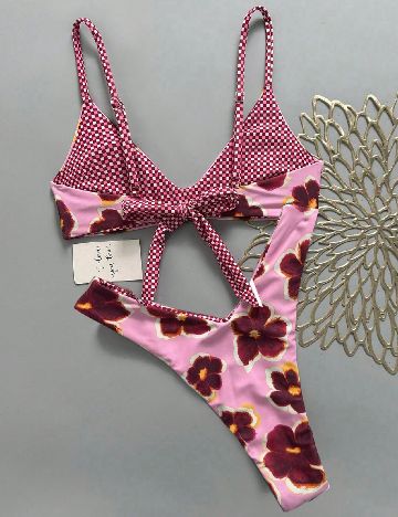 Costum de baie SHEIN, mix culori