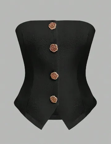 Top SHEIN, negru