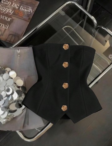 Top SHEIN, negru
