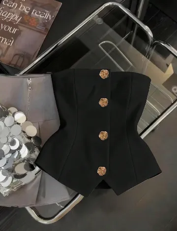 Top SHEIN, negru