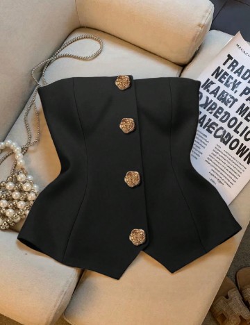 Top SHEIN, negru